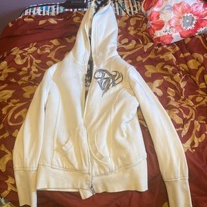 Y2K zip up sweater